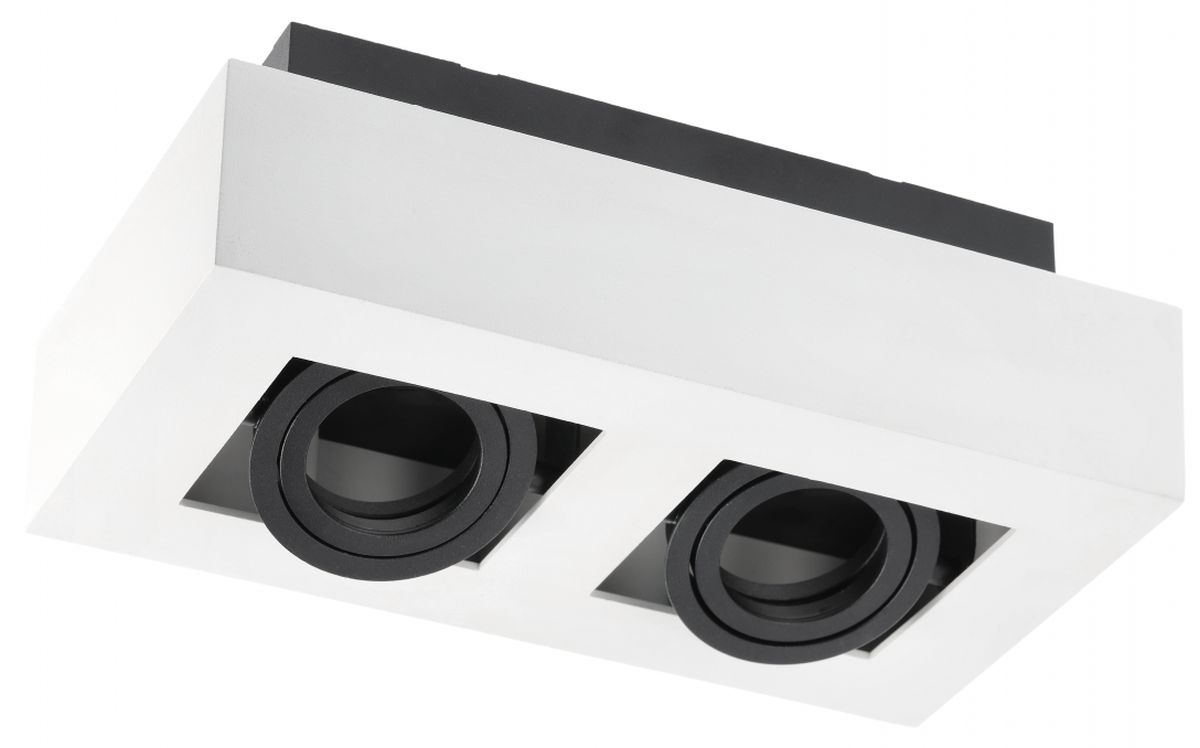 GTV Aster lampada da incasso 2x50 W bianco OS-AS2GU10-00