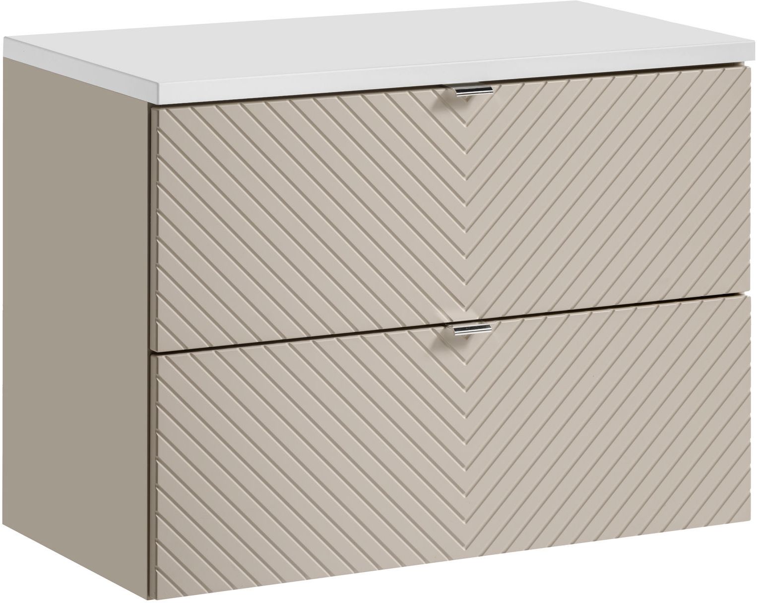 Set armadietto Comad Viva Cashmere VIVA CASHMERE 82-80-2S, piano Comad Nova White NOVA WHITE 89-80