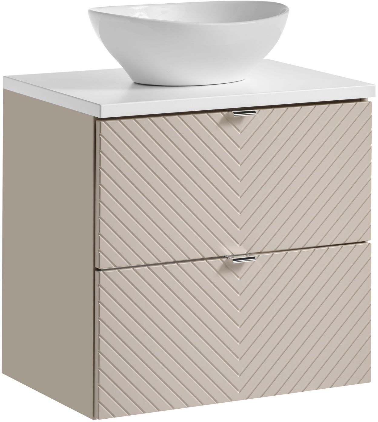 Set armadietto Comad Viva Cashmere VIVA CASHMERE 82-60-2S, piano Comad Nova White NOVA WHITE 89-60, UN-LOLA-GW