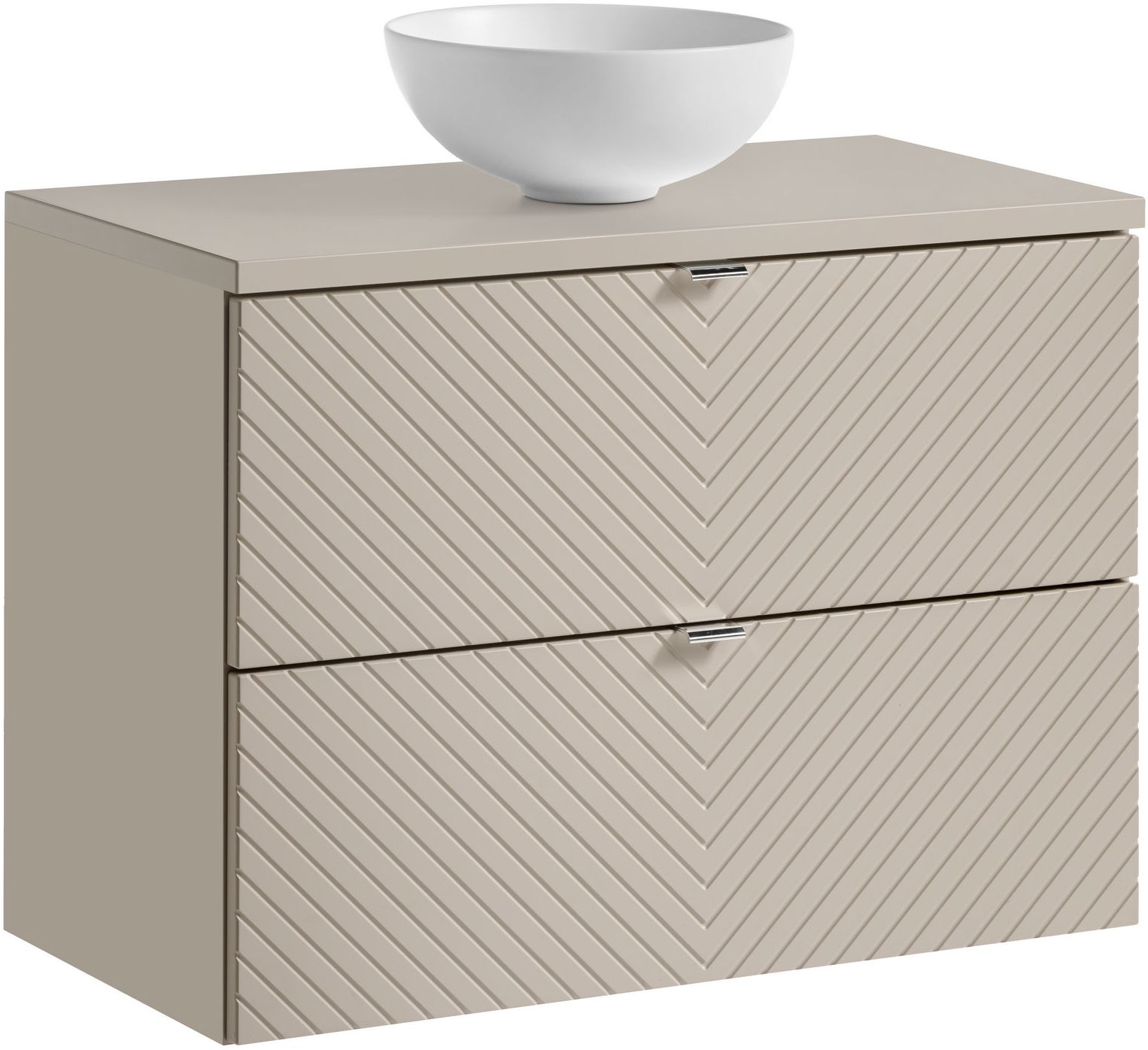 Set armadietto Comad Viva Cashmere VIVA CASHMERE 82-80-2S, lavabo Comad Domi UN-DOMI-MW 78249MW, NOVA CASHMERE 89-80