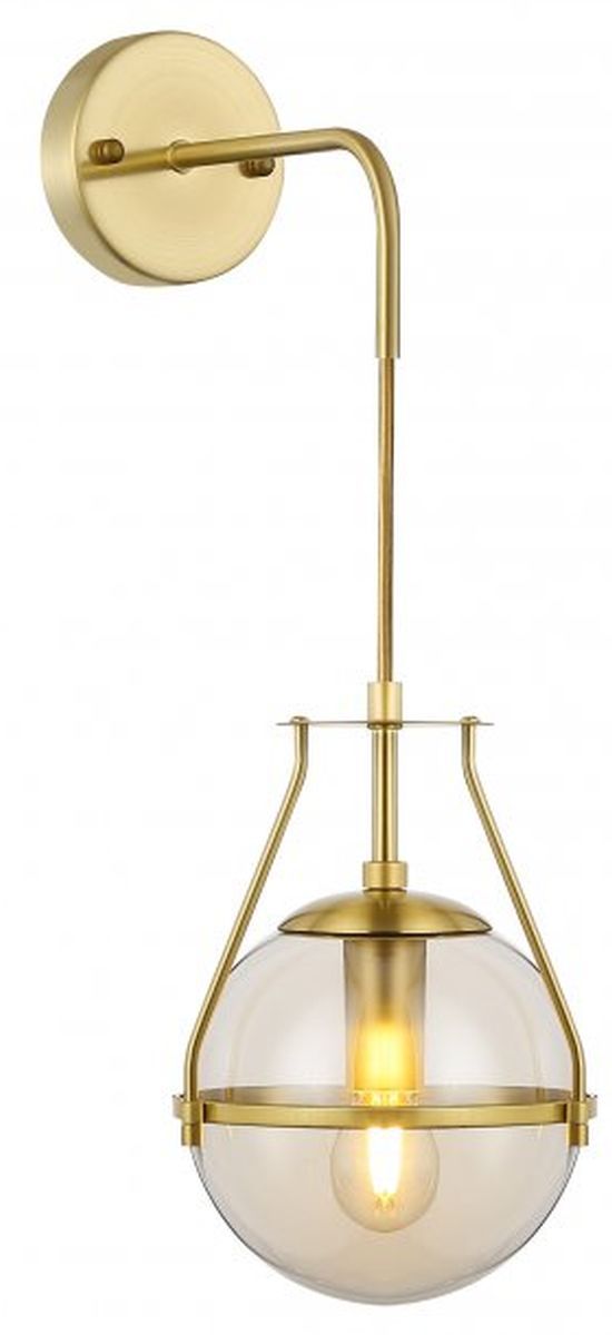 GTV Drop lampada da parete 1x25 W trasparente-oro OS-DRO4-40-DEC