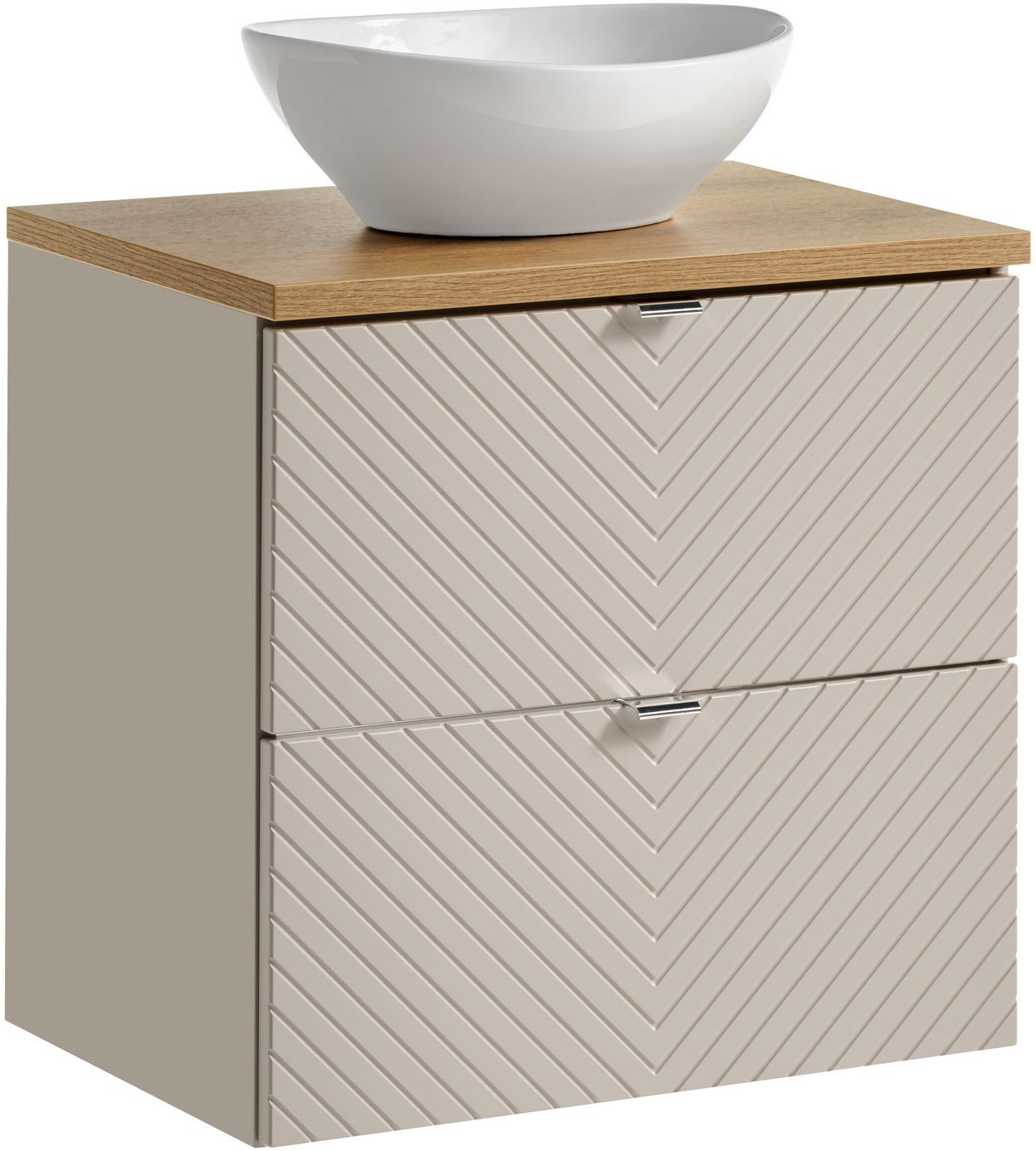 Set armadietto Comad Viva Cashmere VIVA CASHMERE 82-60-2S, lavabo Comad Lola UN-LOLA-GW, NOVA OAK A 89-60