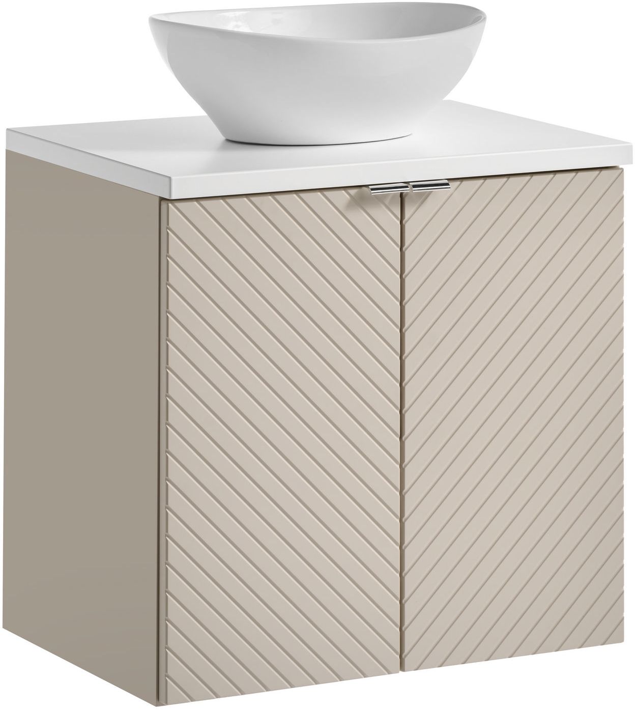 Set armadietto Comad Viva Cashmere VIVA CASHMERE 82-60-2D, piano Comad Nova White NOVA WHITE 89-60, UN-LOLA-GW