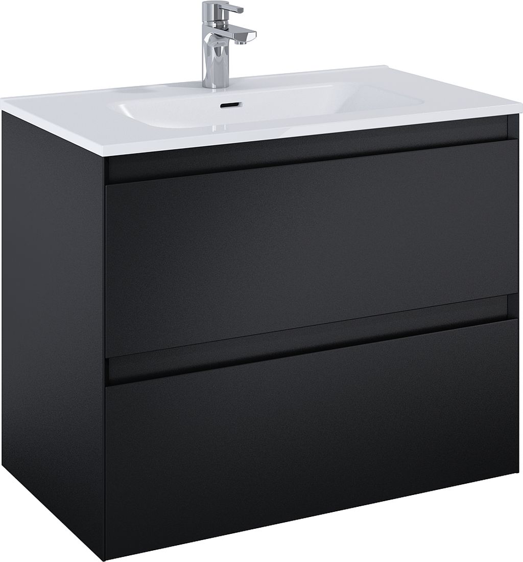 Elita Split armadietto 80x45.8x63.5 cm sottolavabo sospeso nero RE010800057160