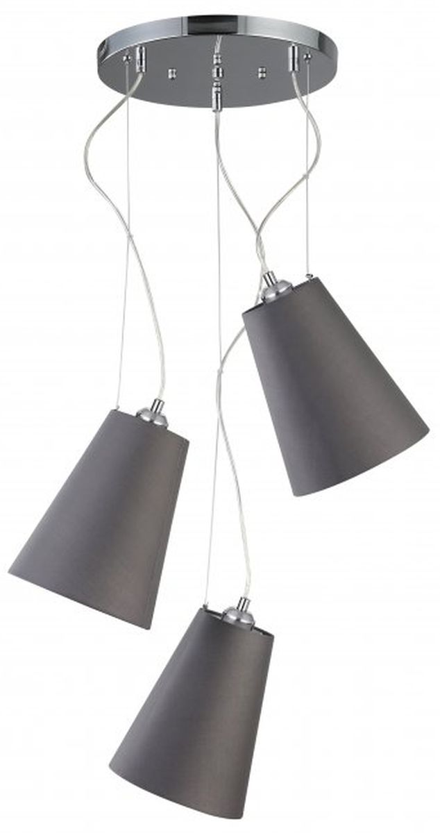 GTV Kasel lampada sospesa 3x40 W grigio/cenere OS-KAS3-15-DEC