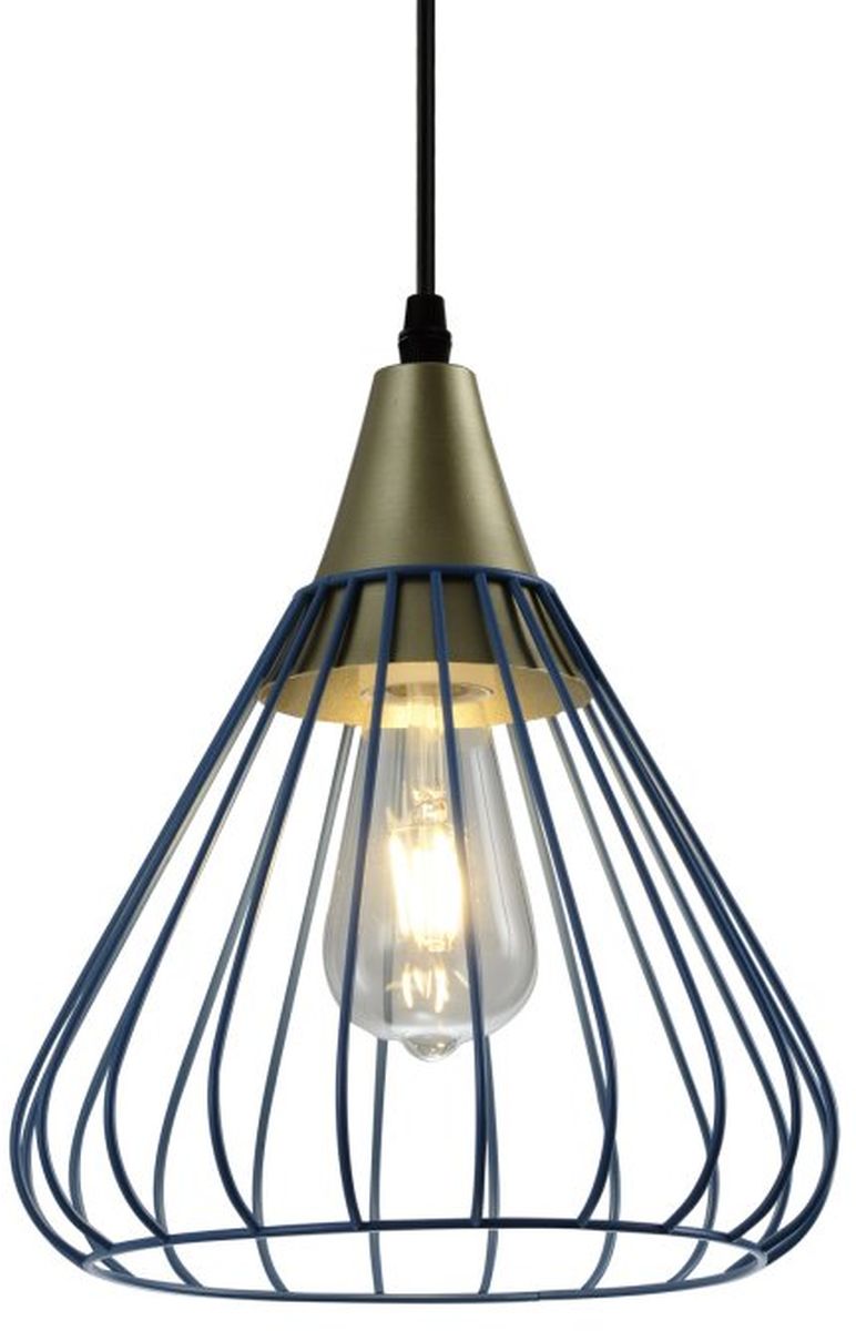 GTV Tess lampada sospesa 1x40 W oro-blu OS-TESS-25-DEC