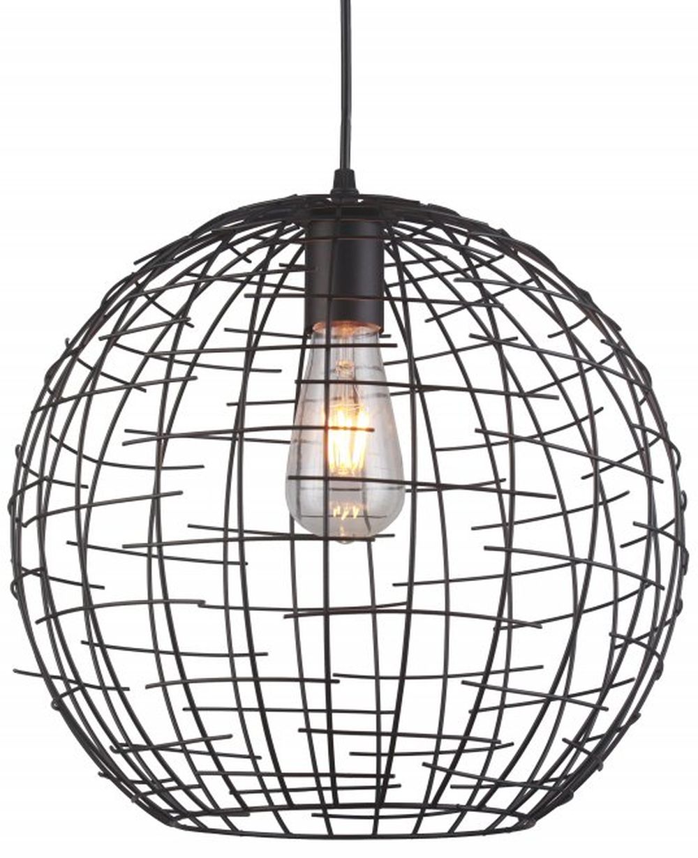 GTV Viela lampada sospesa 1x40 W nero OS-VIEL2-11-DEC