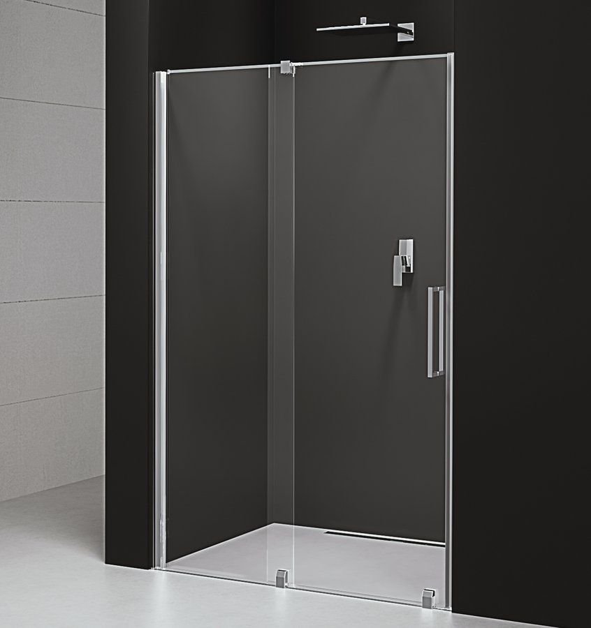 Polysan Rolls Line porta doccia 110 cm scorrevole cromo lucida/vetro trasparente RL1115
