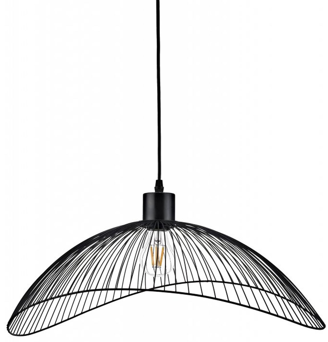 GTV Reto lampada sospesa 1x40 W nero OS-RETO1-10-DEC