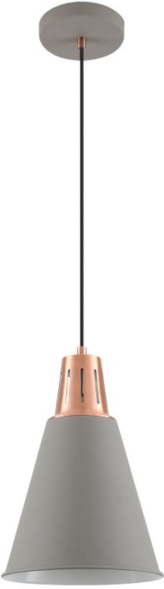 GTV Gianni lampada sospesa 1x40 W oro-grigio/cenere OS-GIAN-E27-16-DEC