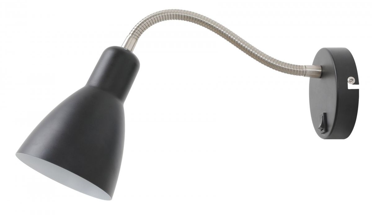 GTV Etore lampada da parete 1x25 W nero OS-ETO-E27-10-DEC