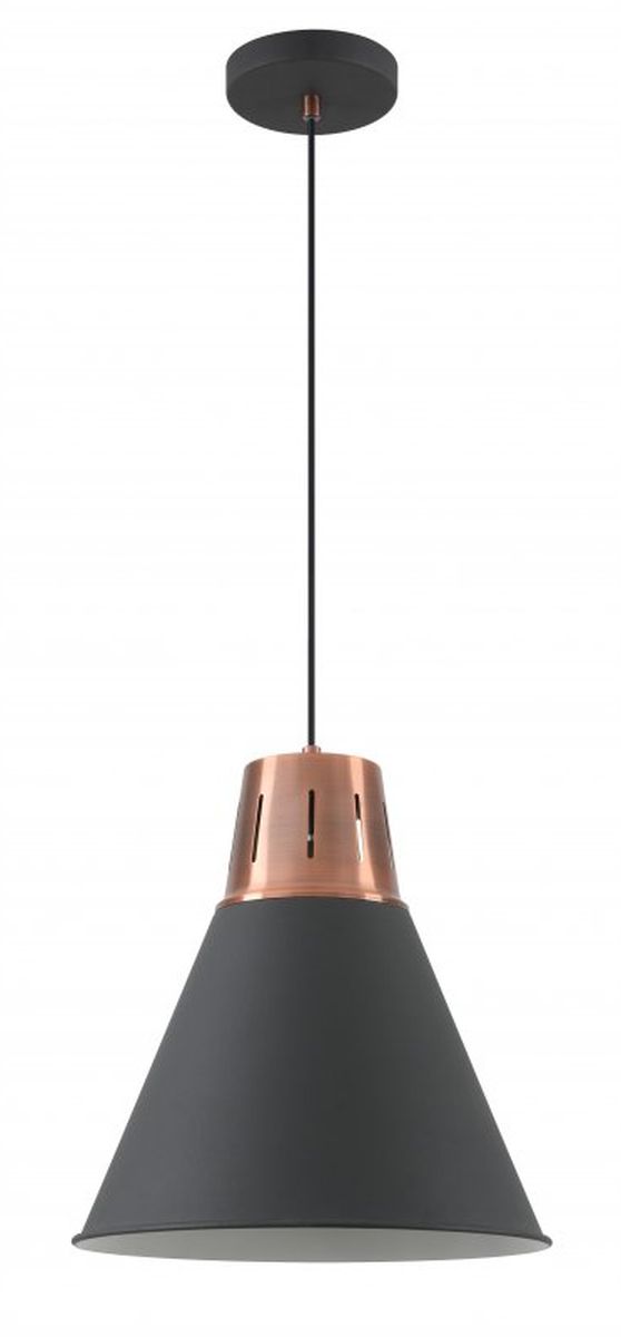 GTV Gianni lampada sospesa 1x40 W nero-oro OS-GIAN-L-E27-11-DEC