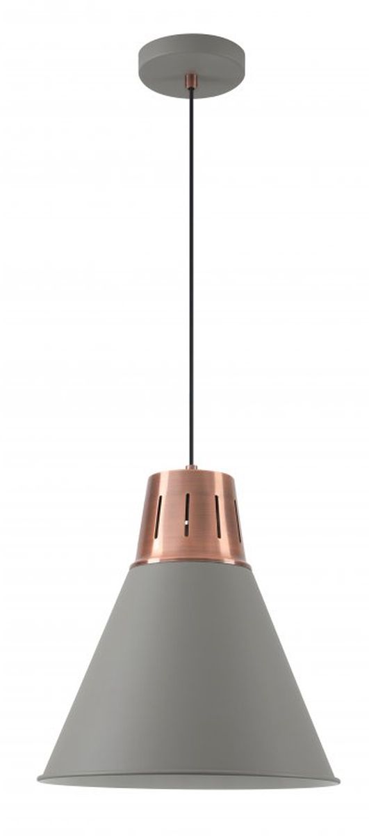 GTV Gianni lampada sospesa 1x40 W oro-grigio/cenere OS-GIAN-L-E27-16-DEC