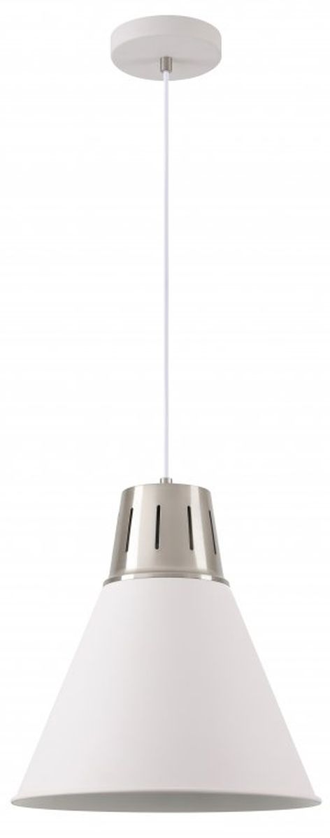 GTV Gianni lampada sospesa 1x40 W bianco-argento OS-GIAN-L-E27-03-DEC