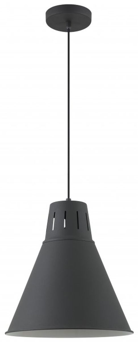 GTV Gianni lampada sospesa 1x40 W nero OS-GIAN-L-E27-10-DEC