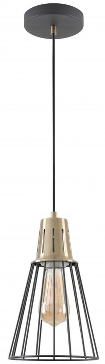 GTV Kaliope lampada sospesa 1x40 W nero-oro OS-KAL-E27-11-DEC