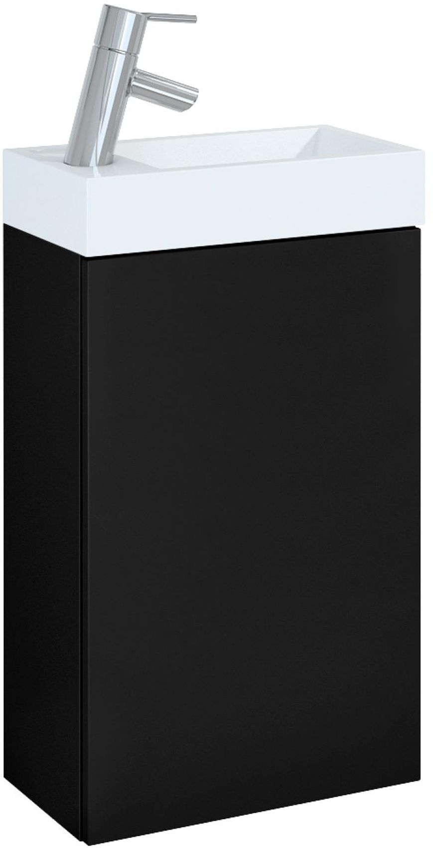 Elita Young Basic lavabo con armadietto 40.2 cm nero RE168996007160