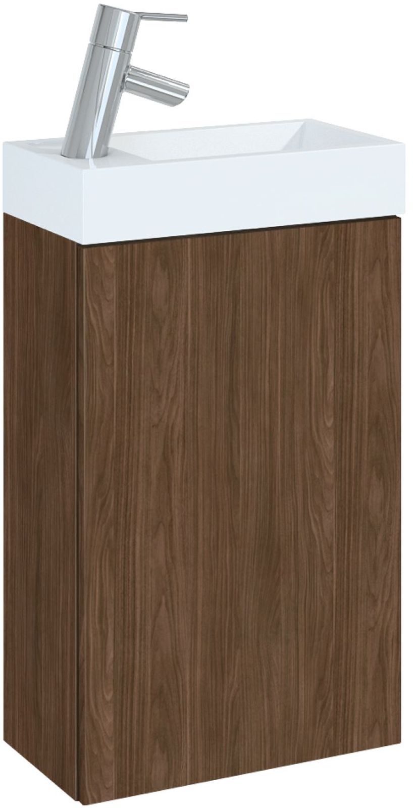 Elita Young Basic lavabo con armadietto 40.2 cm noce RE168992007060