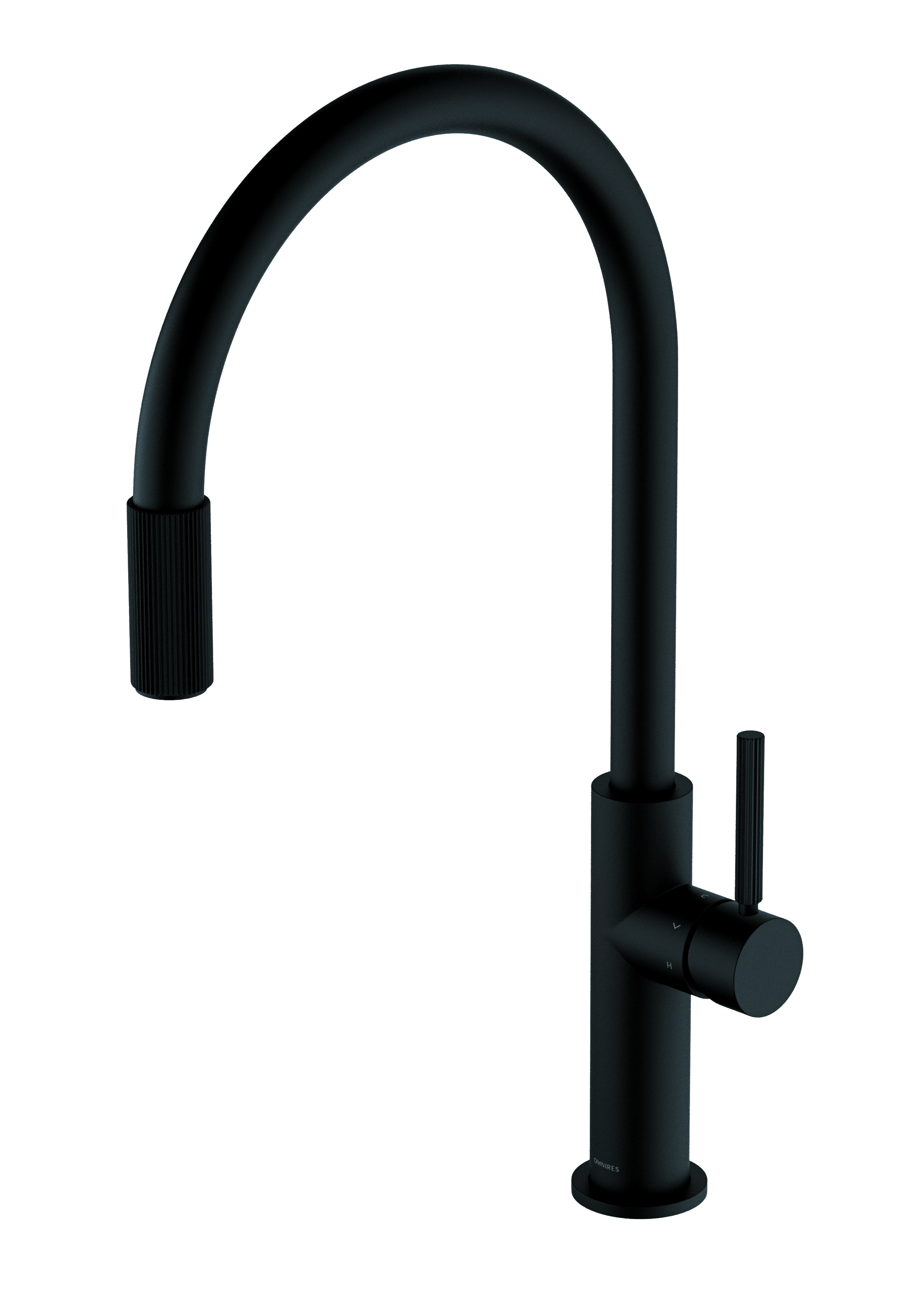 Omnires Switch rubinetto per filtro dell'acqua verticale nero SW9057BL