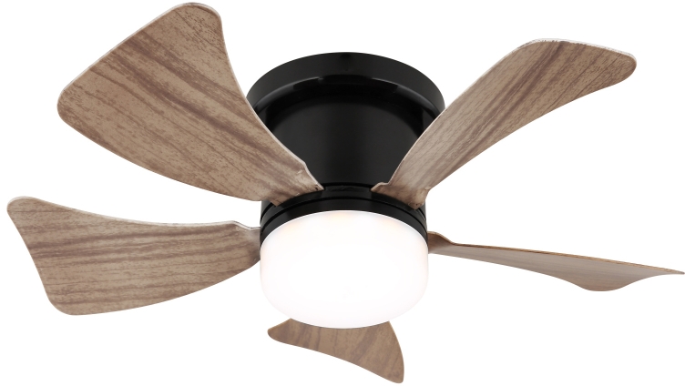 Globo Lighting Hines lampada da soffitto 1x9 W nero-legno 03609H