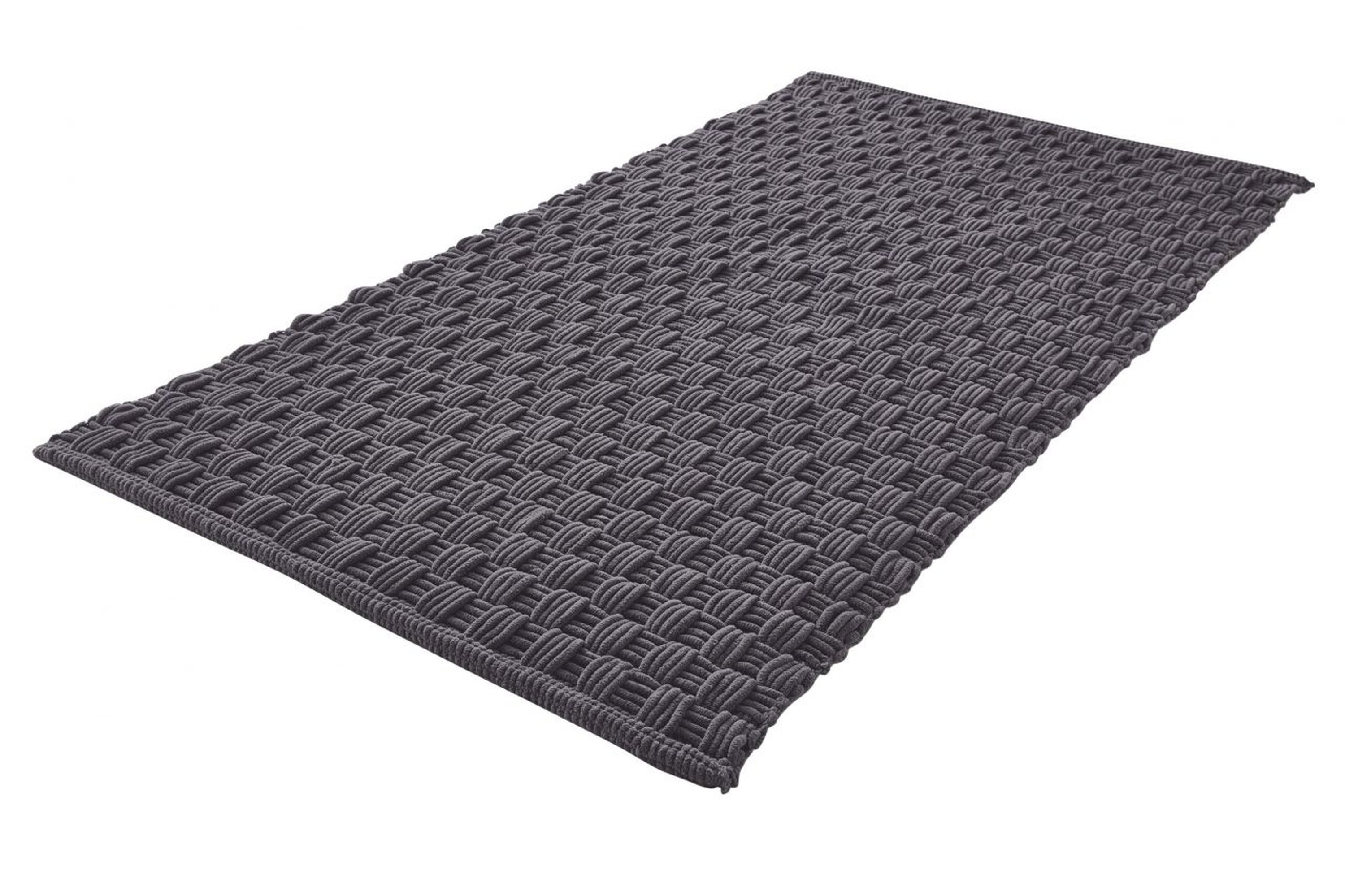 Kleine Wolke Matino tappetino da bagno 120x70 cm rettangolare grigio 9193905225