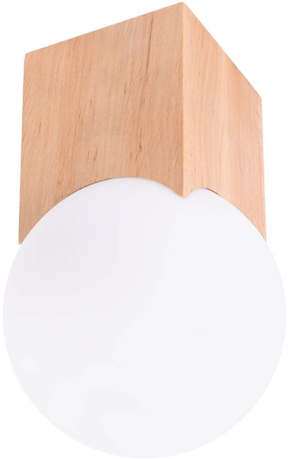 Sollux Lighting Solis lampada da soffitto 1x8 W legno SL.1407