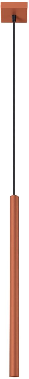 Sollux Lighting Pastelo lampada sospesa 1x8 W rosso SL.1524