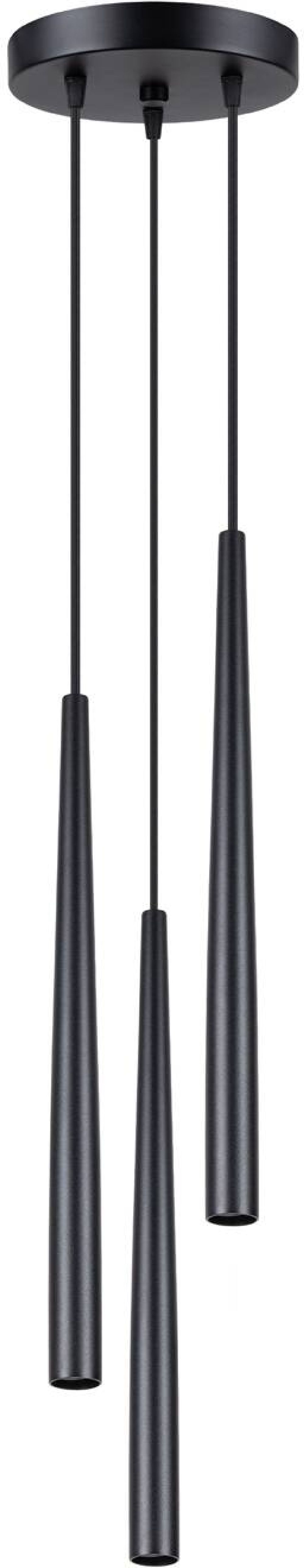 Sollux Lighting Bliss lampada sospesa 3x8 W nero SL.1463