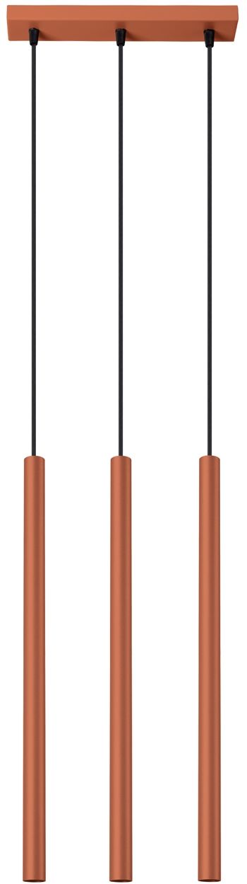 Sollux Lighting Pastelo lampada sospesa 3x8 W rosso SL.1526