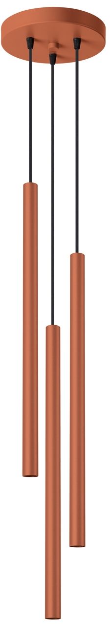 Sollux Lighting Pastelo lampada sospesa 3x8 W rosso SL.1527