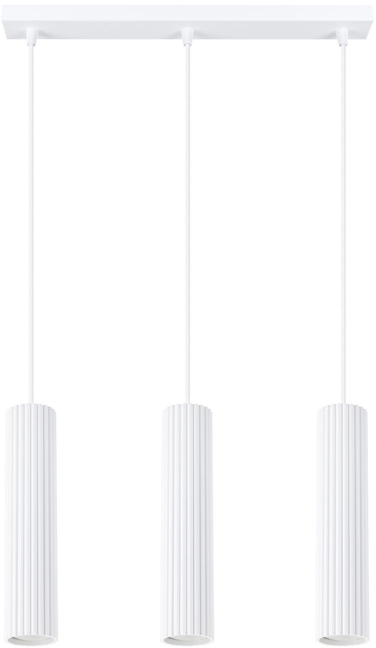 Sollux Lighting Karbon lampada sospesa 3x10 W bianco SL.1537