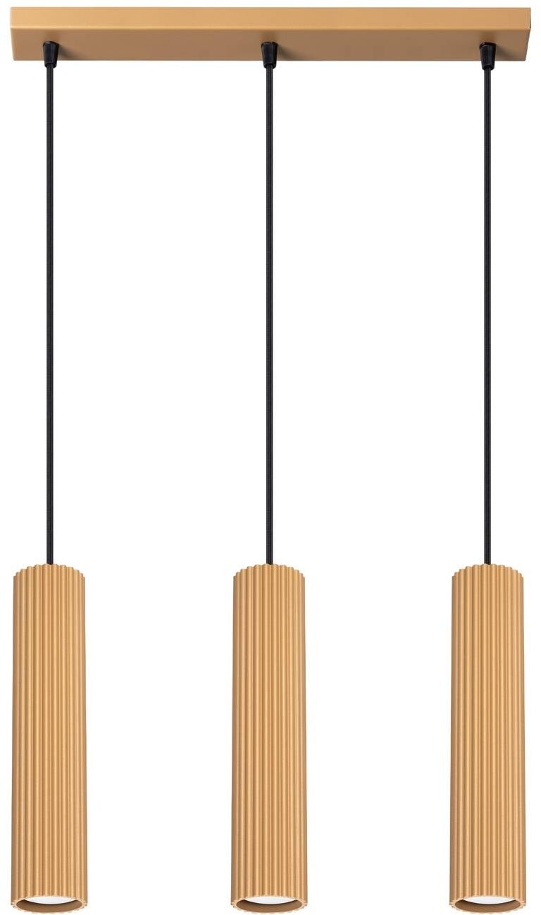 Sollux Lighting Karbon lampada sospesa 3x10 W oro SL.1556