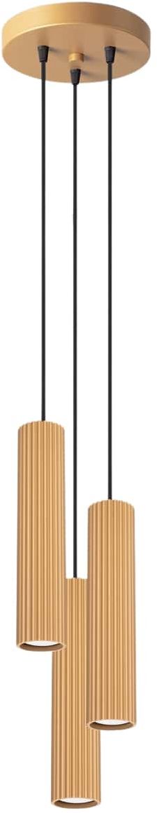 Sollux Lighting Karbon lampada sospesa 3x10 W oro SL.1557