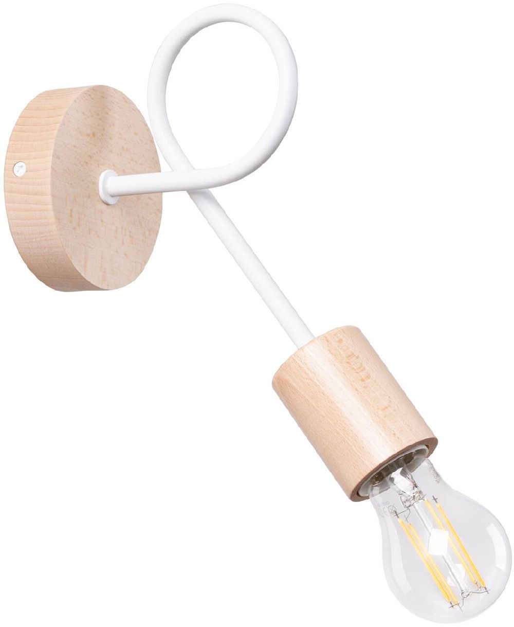 Sollux Lighting Ember lampada da parete 1x15 W bianco SL.1473