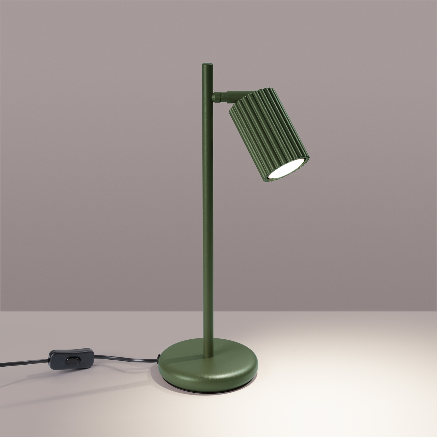 Sollux Lighting Karbon lampada da scrivania 1x10 W verde SL.1624