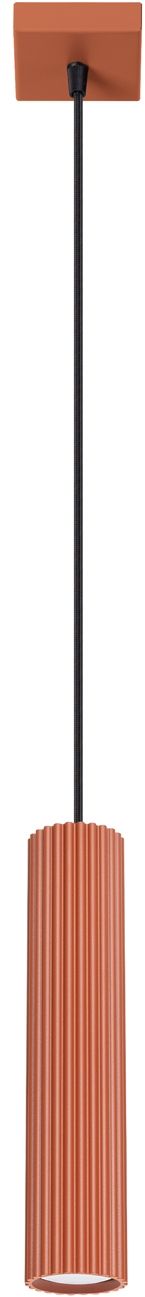 Sollux Lighting Karbon lampada sospesa 1x10 W rosso SL.1630