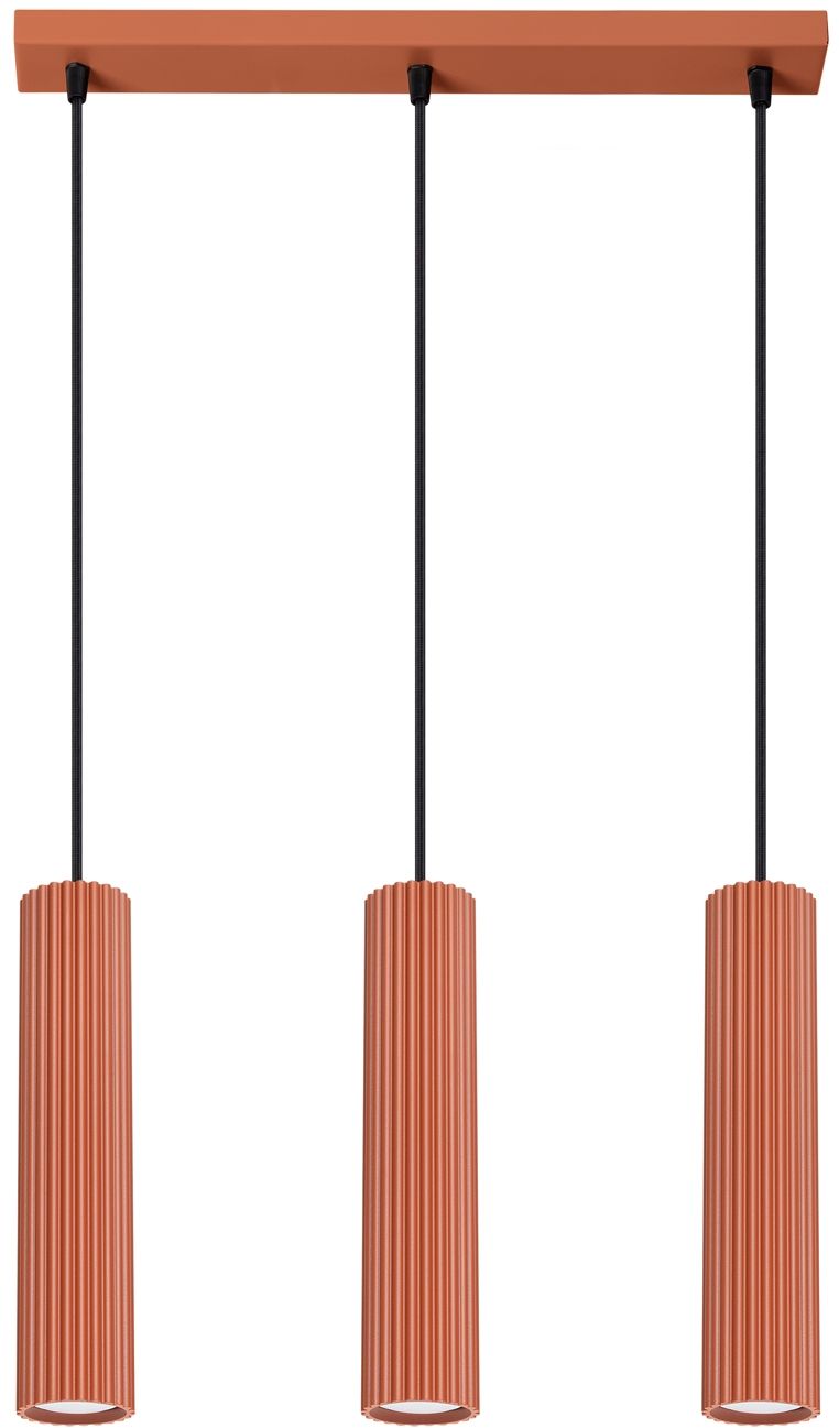 Sollux Lighting Karbon lampada sospesa 3x10 W rosso SL.1632