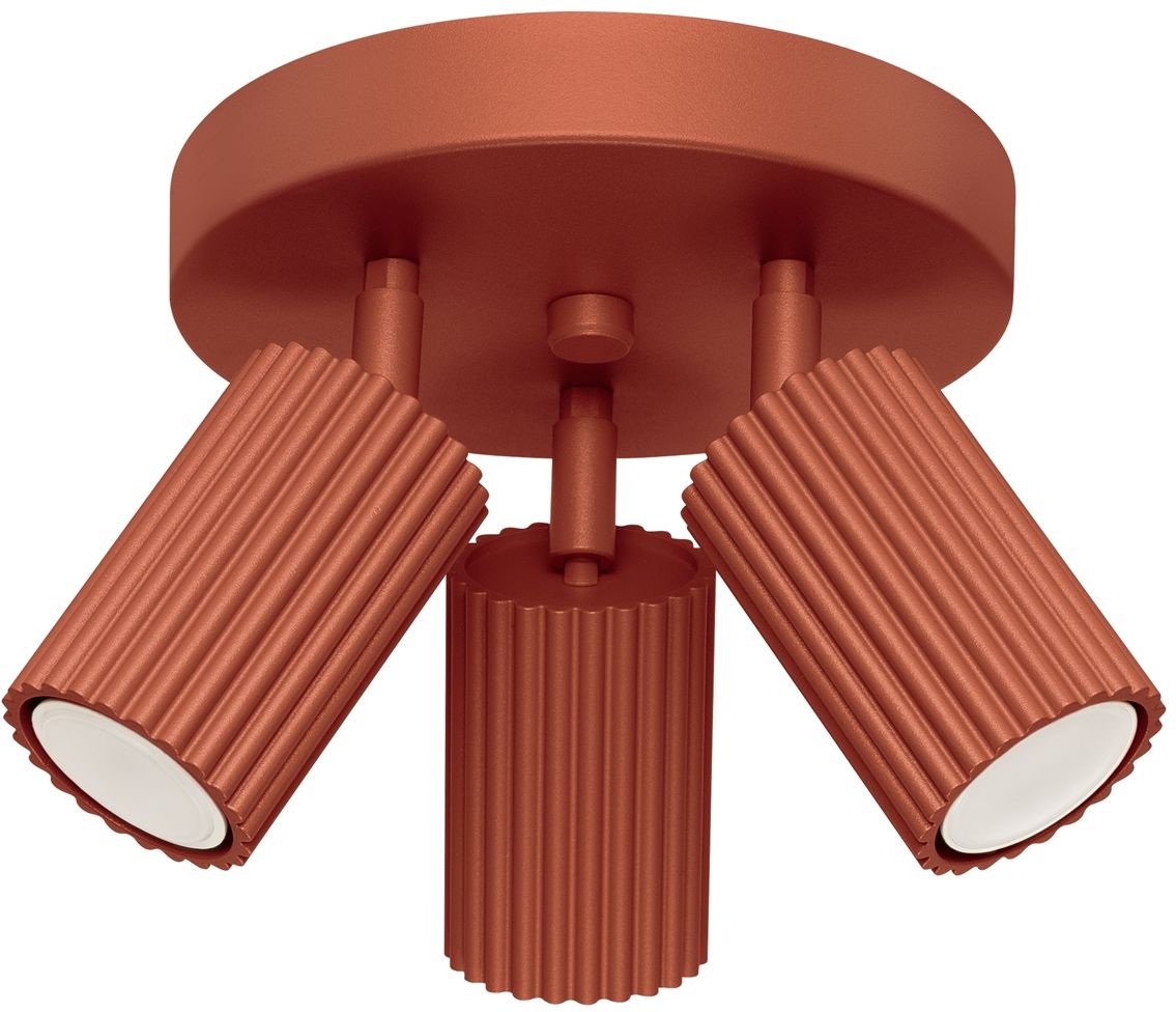 Sollux Lighting Karbon lampada da soffitto 3x10 W rosso SL.1639