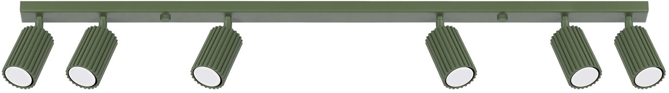 Sollux Lighting Karbon lampada da soffitto 6x10 W verde SL.1623