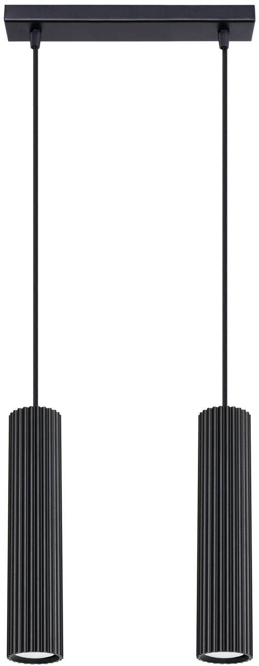 Sollux Lighting Karbon lampada sospesa 2x10 W nero SL.1574