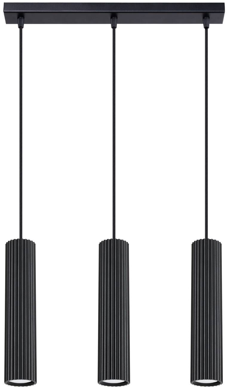 Sollux Lighting Karbon lampada sospesa 3x10 W nero SL.1575
