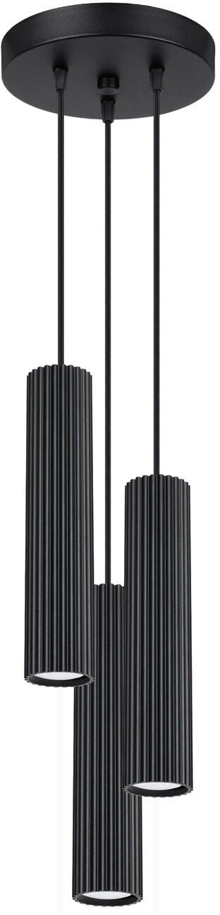 Sollux Lighting Karbon lampada sospesa 3x10 W nero SL.1576
