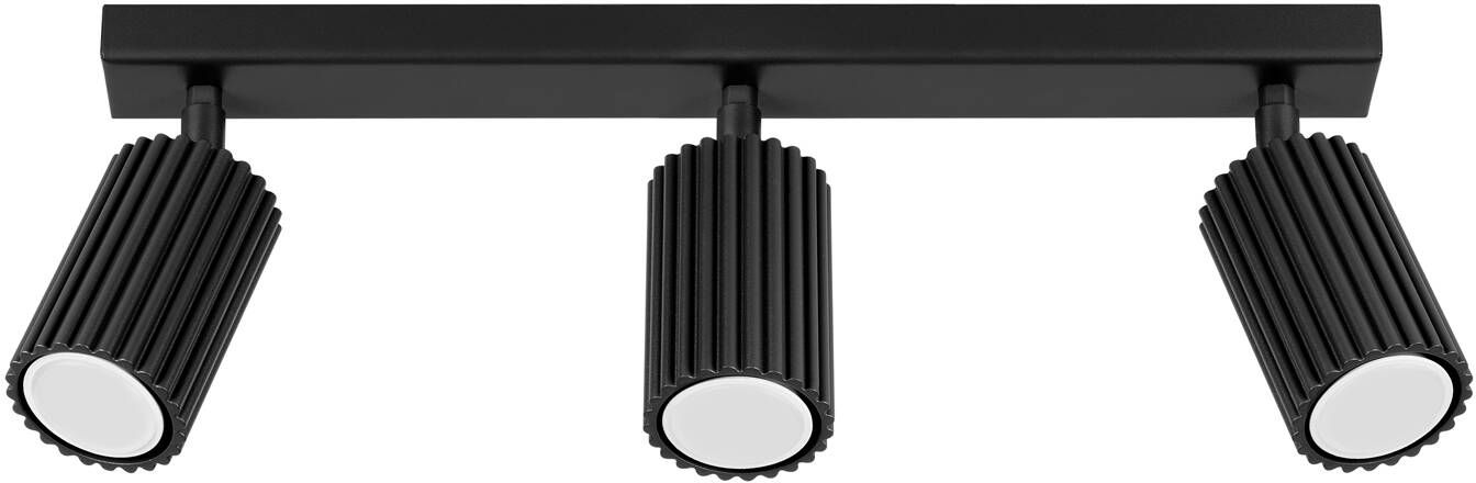 Sollux Lighting Karbon lampada da soffitto 3x10 W nero SL.1581