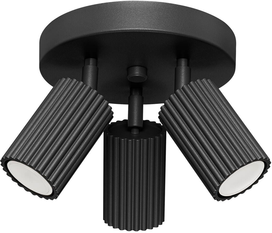 Sollux Lighting Karbon lampada da soffitto 3x10 W nero SL.1582