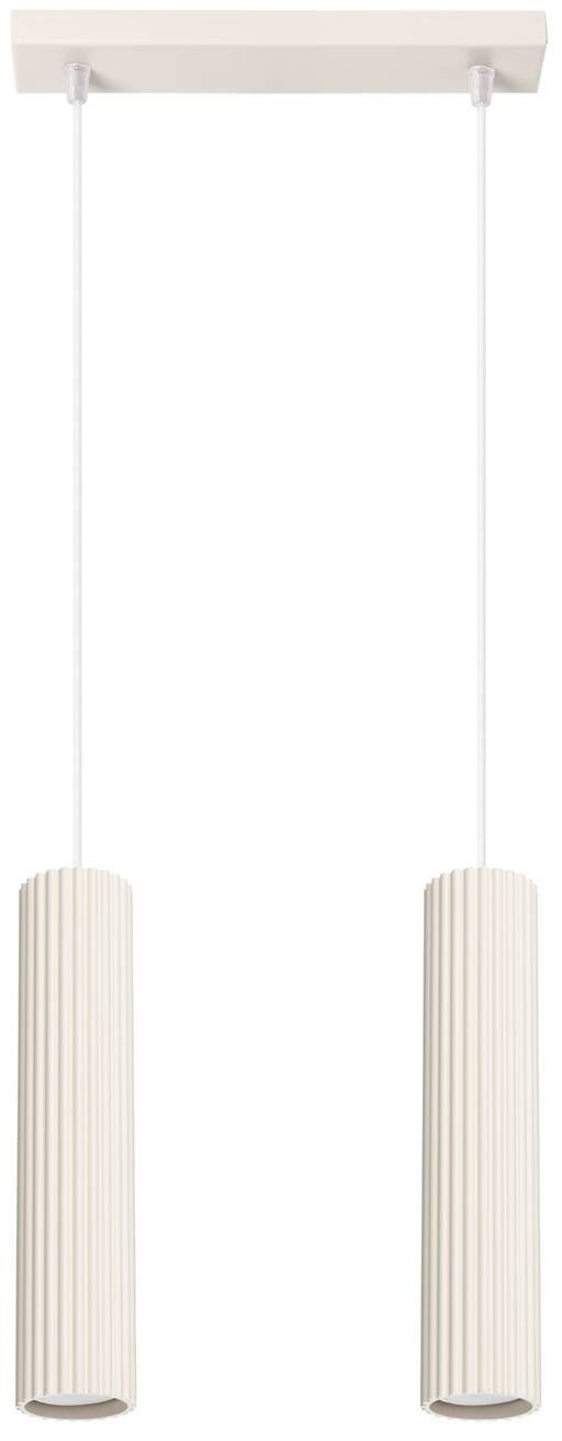 Sollux Lighting Karbon lampada sospesa 2x10 W beige SL.1593