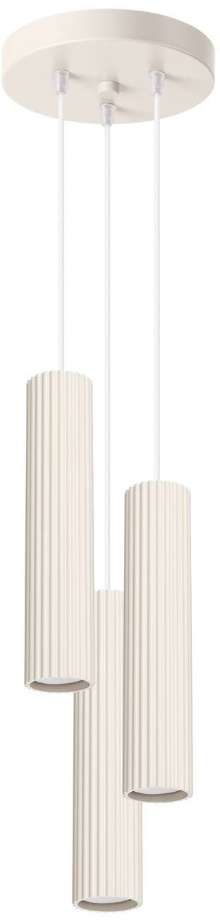 Sollux Lighting Karbon lampada sospesa 3x10 W beige SL.1595