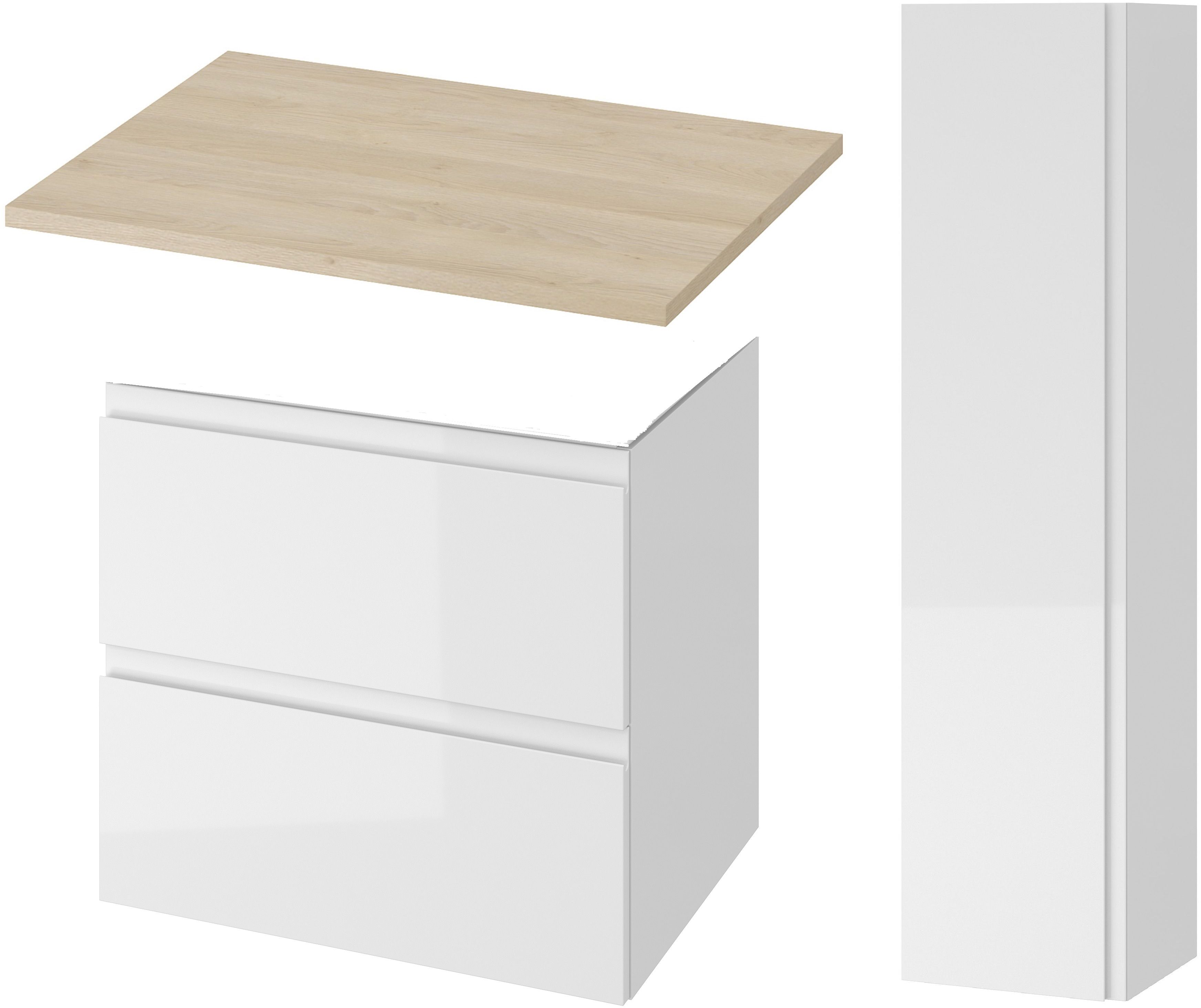 Set armadietto Cersanit Moduo S590-020-DSM, armadietto Cersanit Moduo S590-010-DSM, S590-022