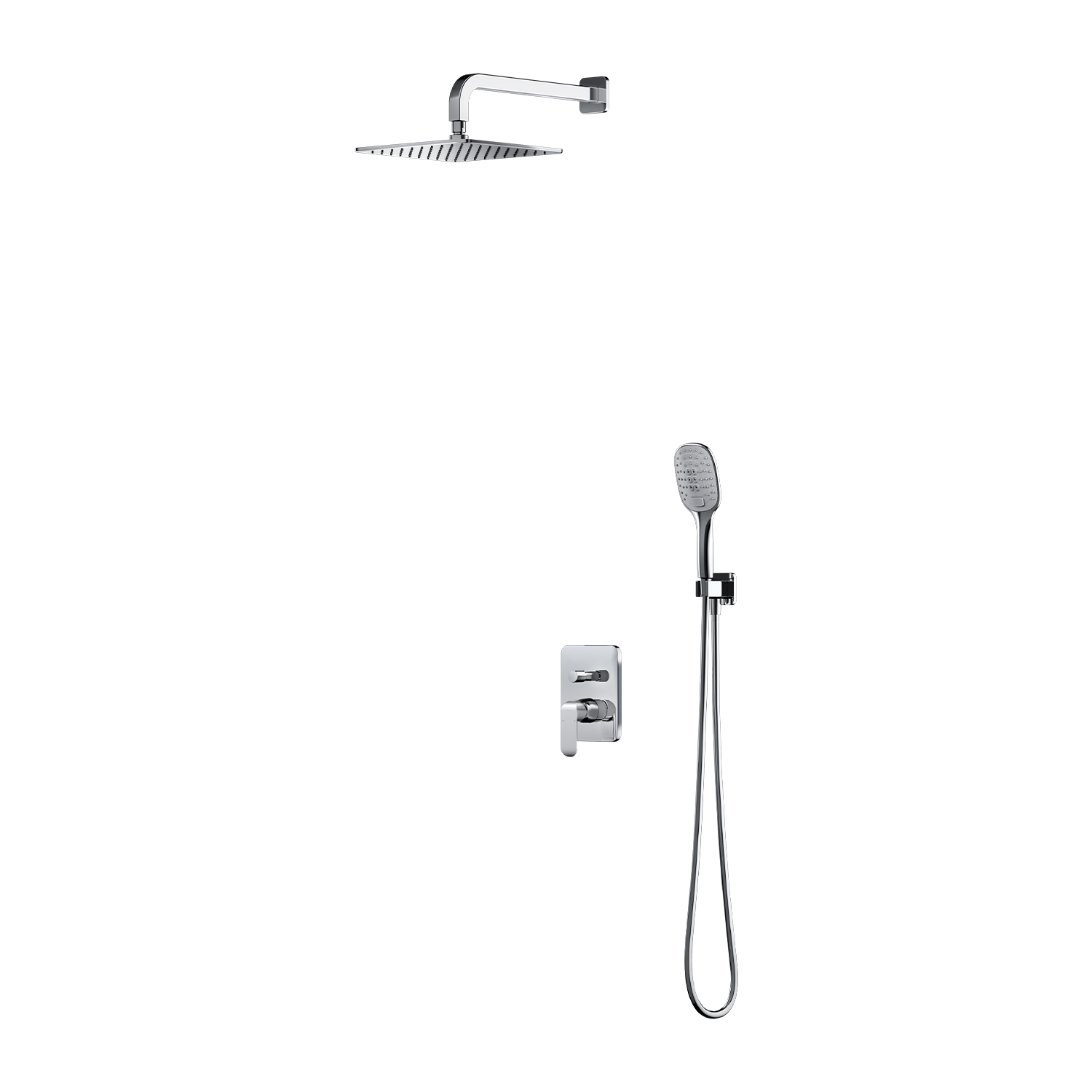 Omnires Sacramento set doccia da incasso con soffione cromo SYSSC10XCR