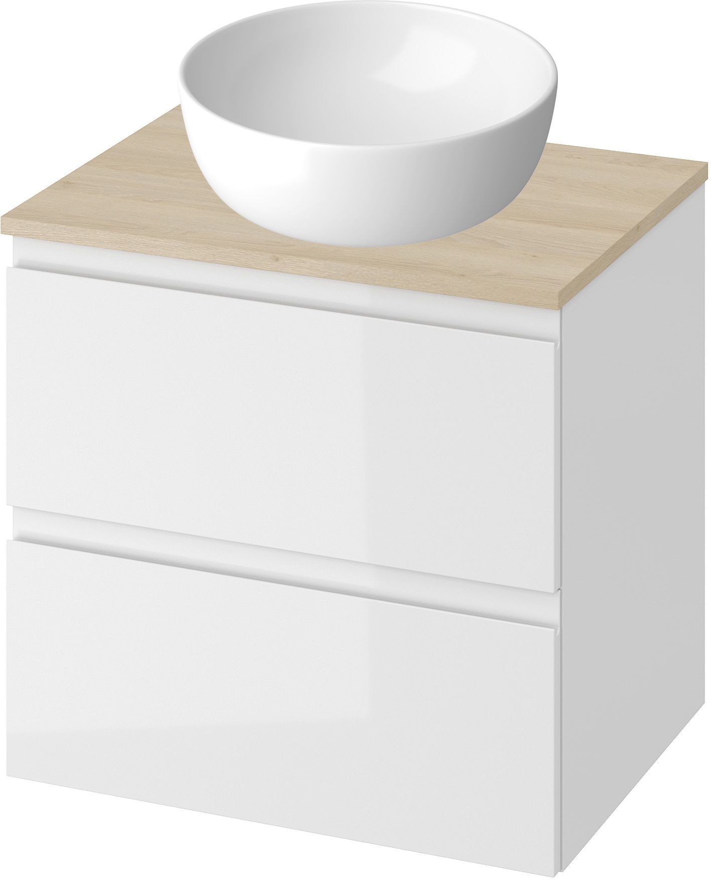 Set armadietto Cersanit Modo S590-042, lavabo Cersanit Moduo K116-048, S590-043
