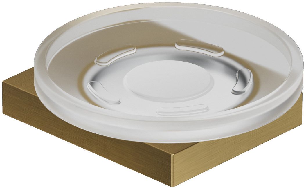 Kludi Vela C portasapone a parete bianco-oro 31985N0